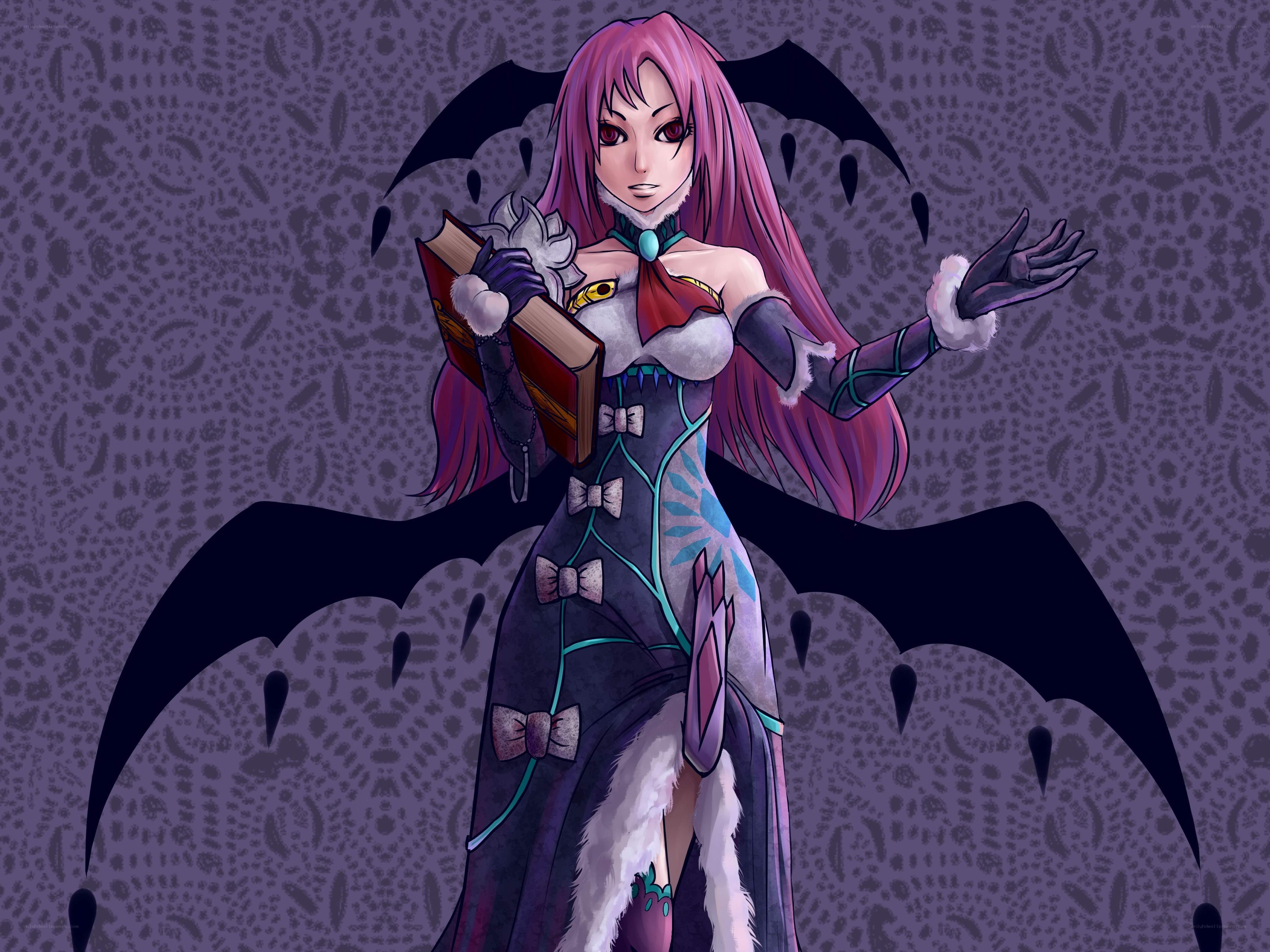 pink-haired vampire woman