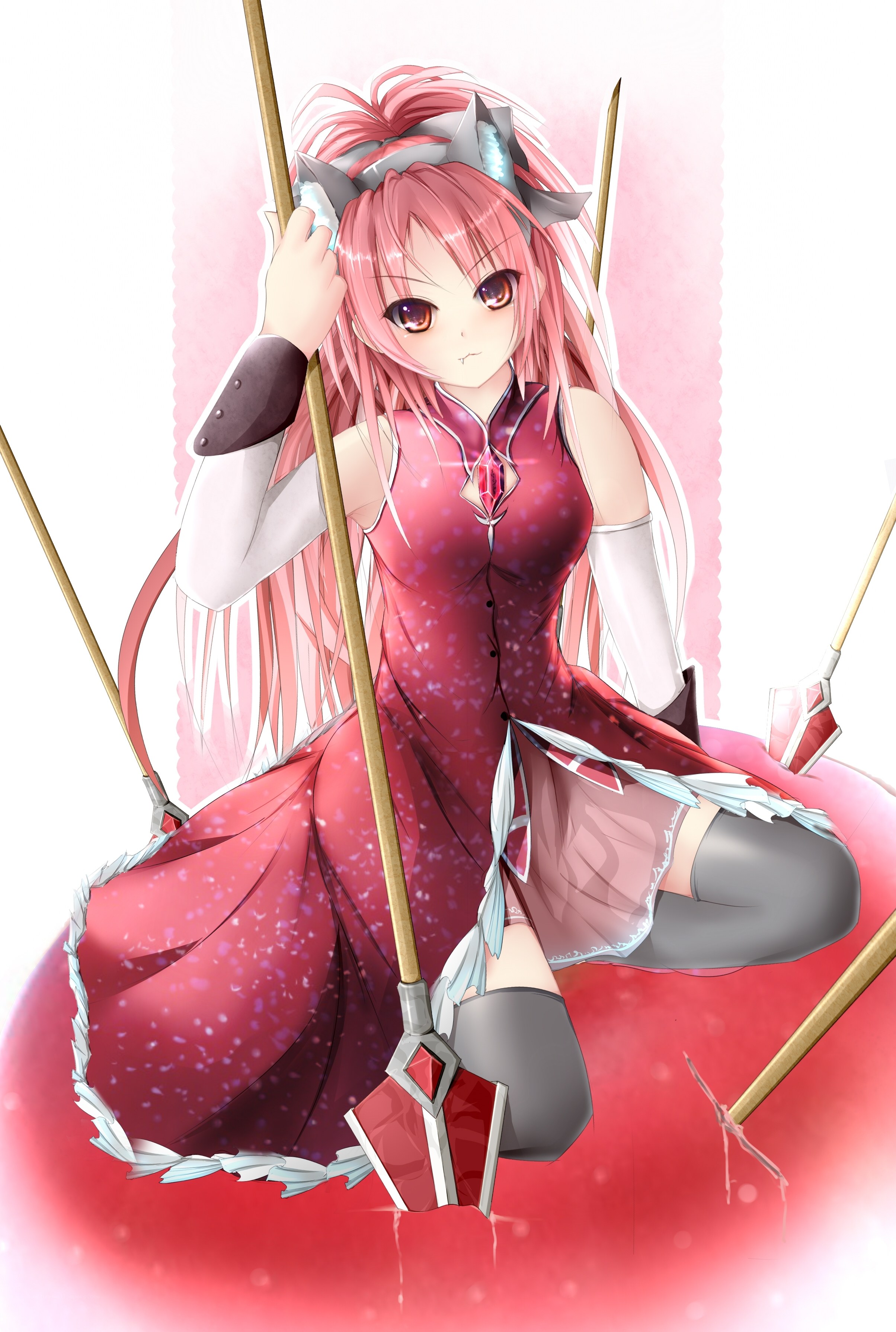 pink-haired warrior girl
