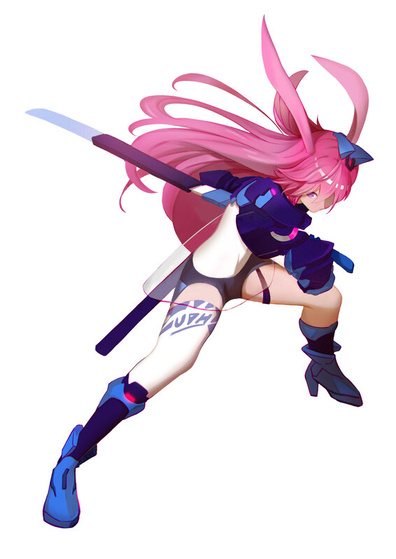 Pink-haired Warrior — Pink, Dynamic
