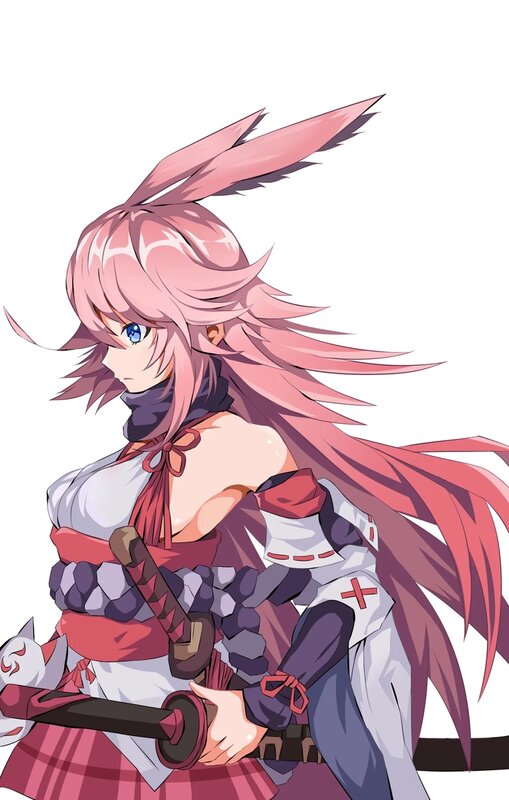 Pink-haired Warrior Woman — Pink, Determined, Anime