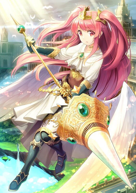 Pink-haired Warrior Woman — Pink, Dramatic, Afternoon