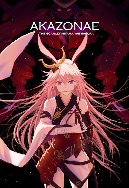 Pink-haired Warrior Woman — Pink, Dramatic, Night, Anime