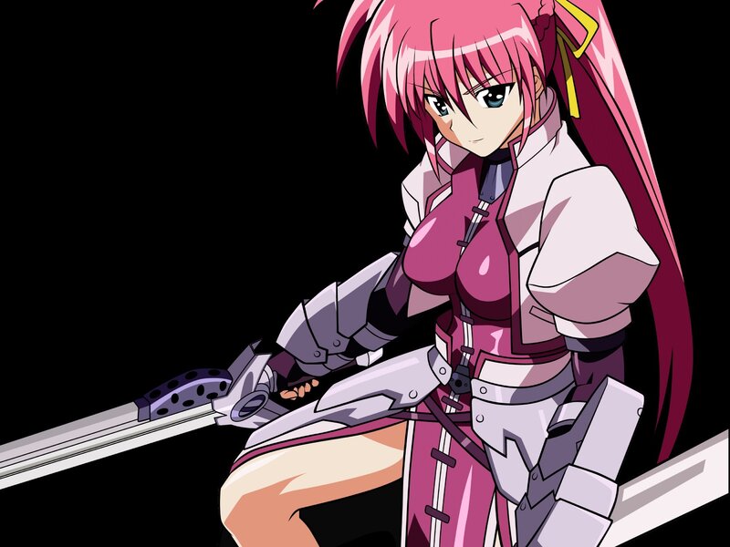 Pink-haired Warrior Woman