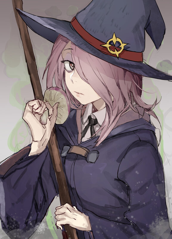 Pink-haired Witch — Purple, Calm