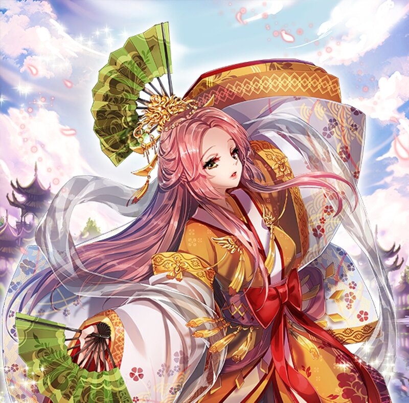 Pink-haired Woman in Kimono — Pink