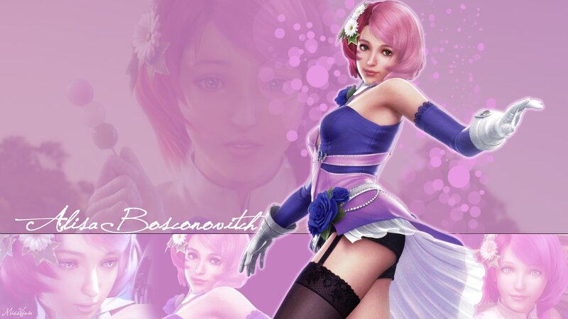 Pink-haired Woman in Purple Dress — Playful