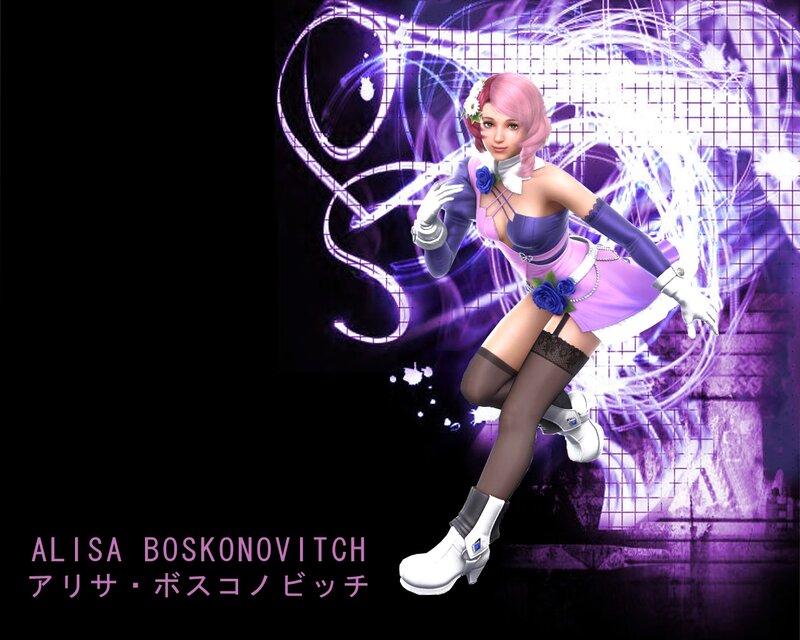 Pink-haired Woman in Purple Outfit — Dynamic, 3d Render