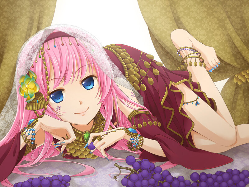Pink-haired Woman Lying — Pink