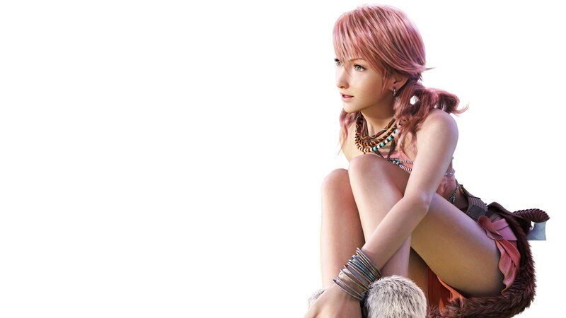 Pink-haired Woman Sitting — Pink, Contemplative