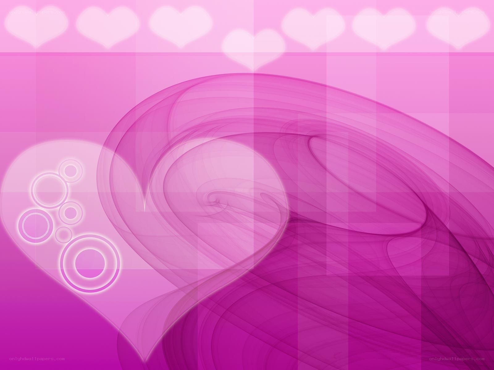 pink heart abstract background