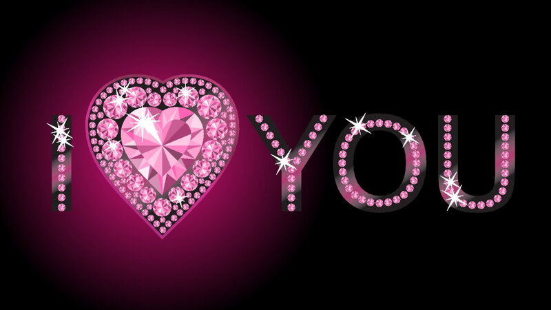 Pink Heart and Text