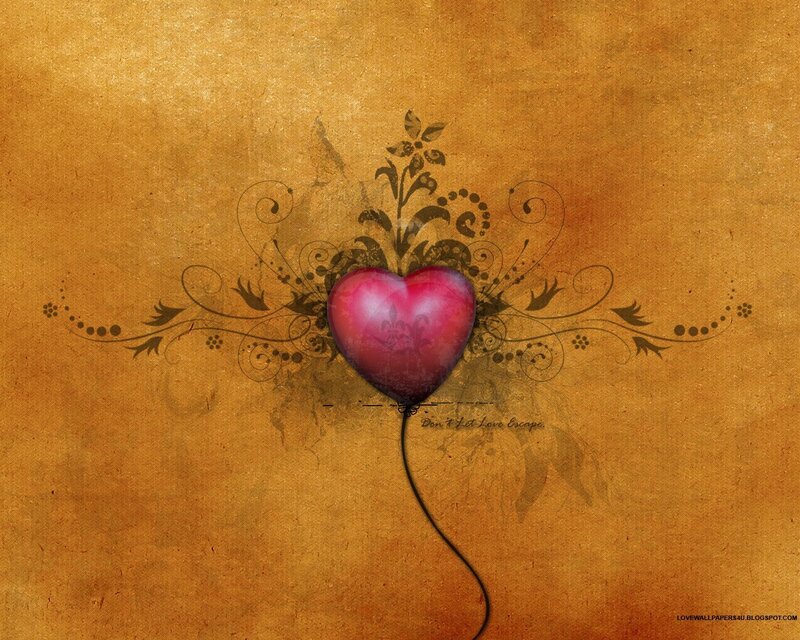 Pink Heart Balloon — Brown