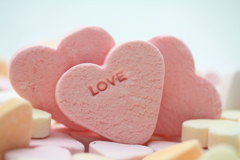 Pink Heart Candies — Calm
