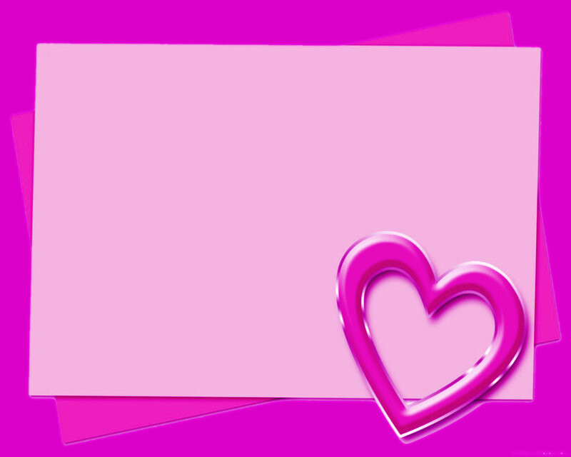 pink heart card background
