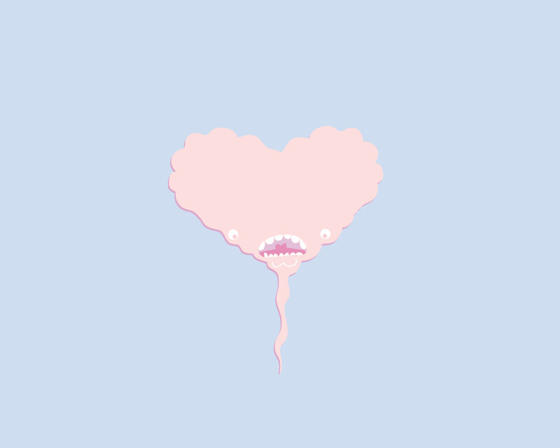 pink heart character