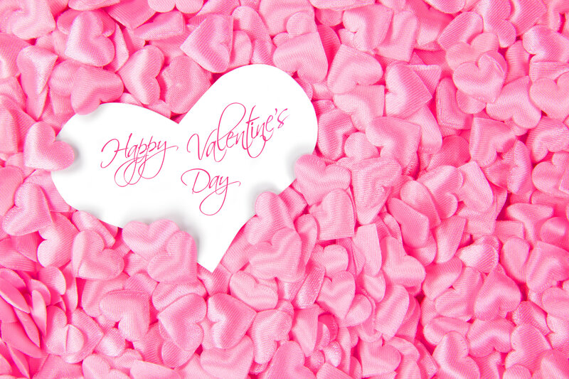 Pink Heart Confetti — Festive, Photograph