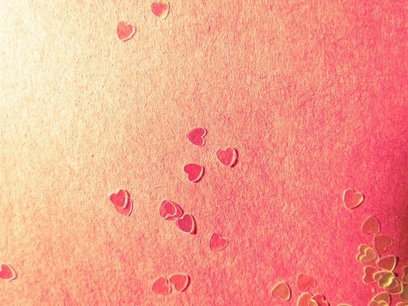 Pink Heart Confetti