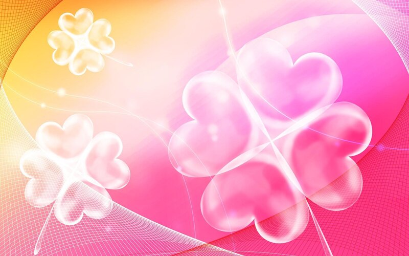 pink heart flower background