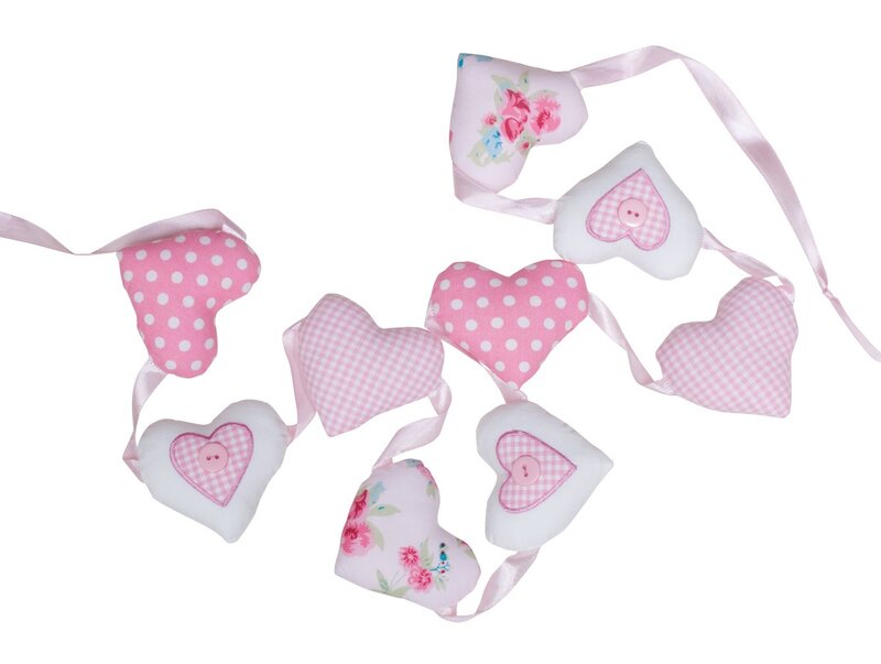 Pink Heart Garland