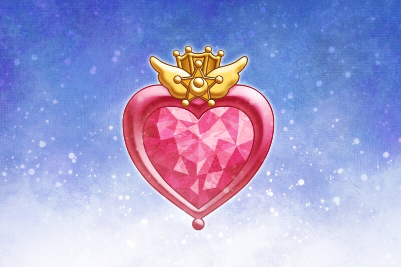 Pink Heart Gem with Crown