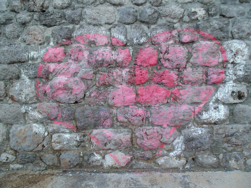 Pink Heart Graffiti