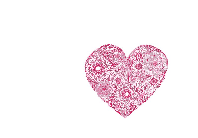 Pink Heart Mandala