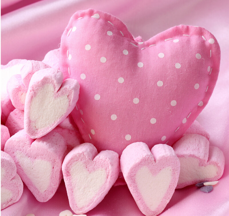 Pink Heart Marshmallows — Sweet