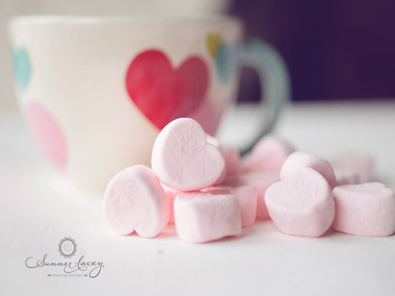Pink Heart Marshmallows