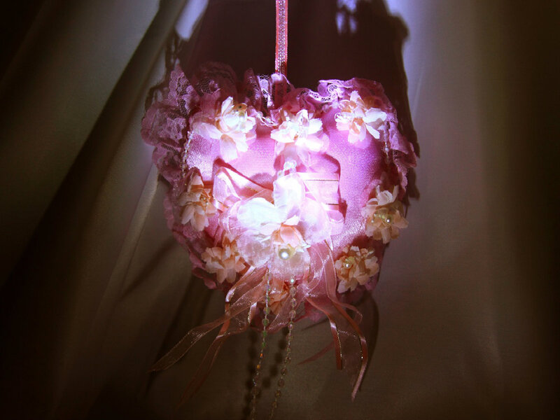Pink Heart Ornament