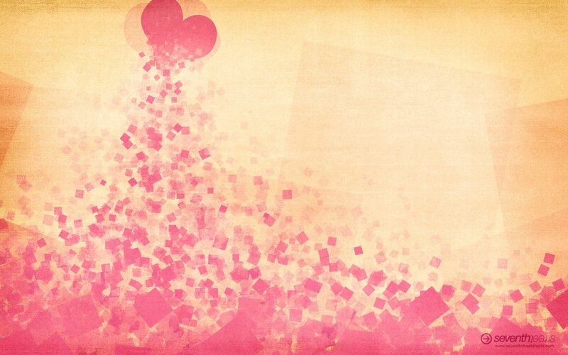 Pink Heart Particles