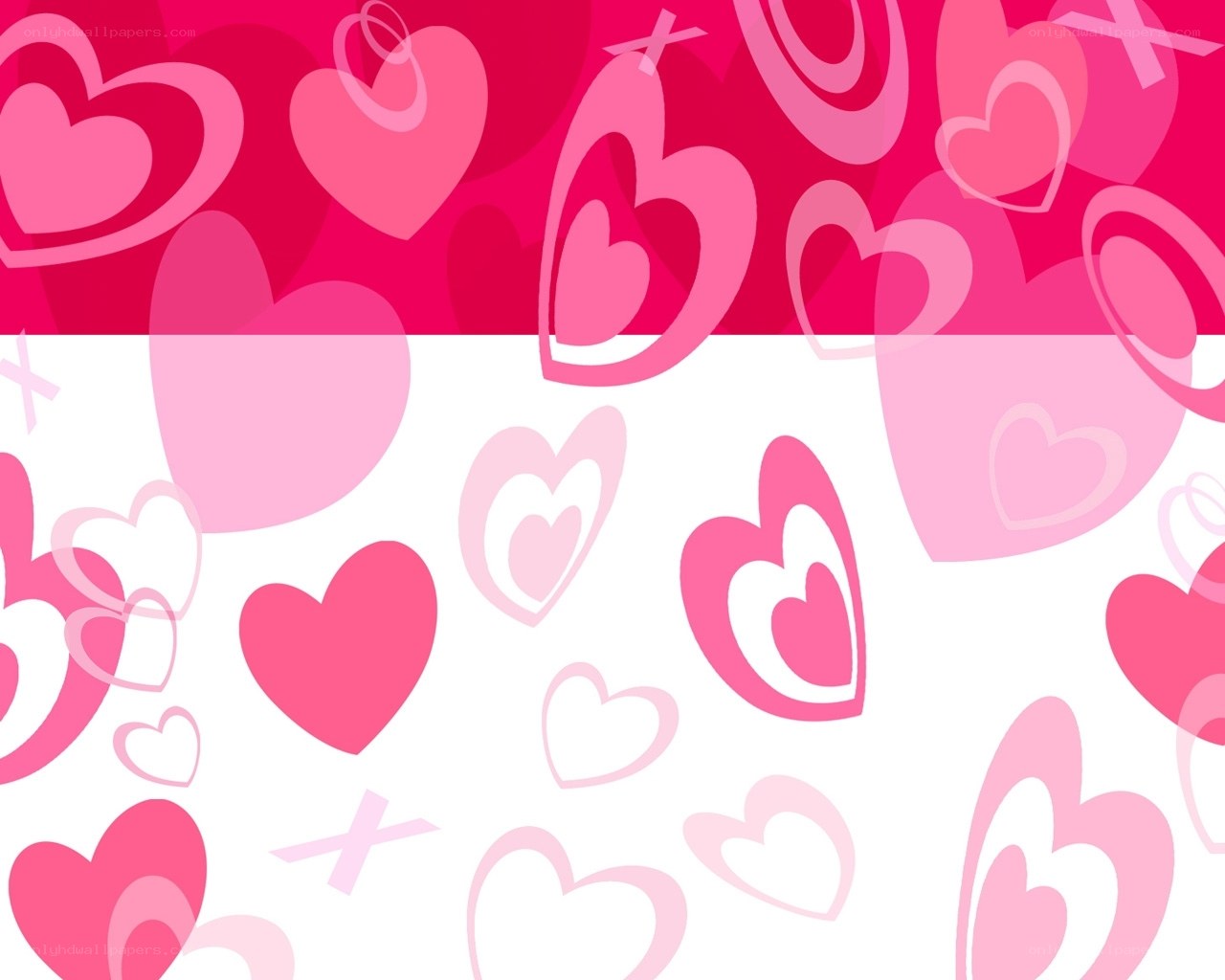 pink heart pattern background