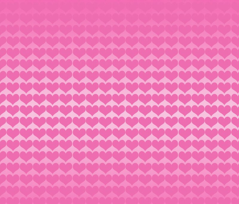 Pink Heart Pattern — Calm, Vector Art
