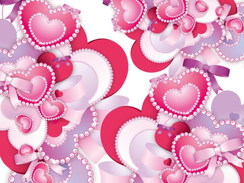 Pink Heart Pattern — Festive
