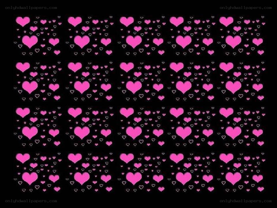 pink heart pattern grid