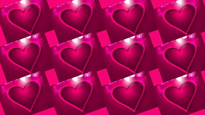 Pink Heart Pattern — Magenta