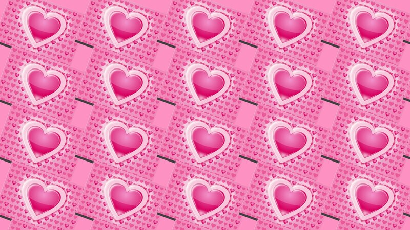 Pink Heart Pattern — Playful