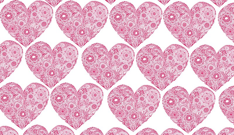 Pink Heart Patterns