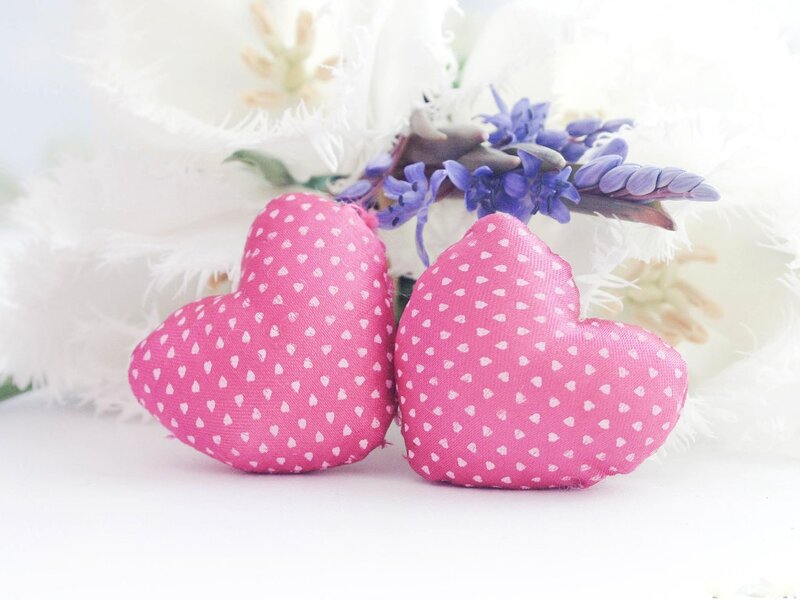 Pink Heart Pillows