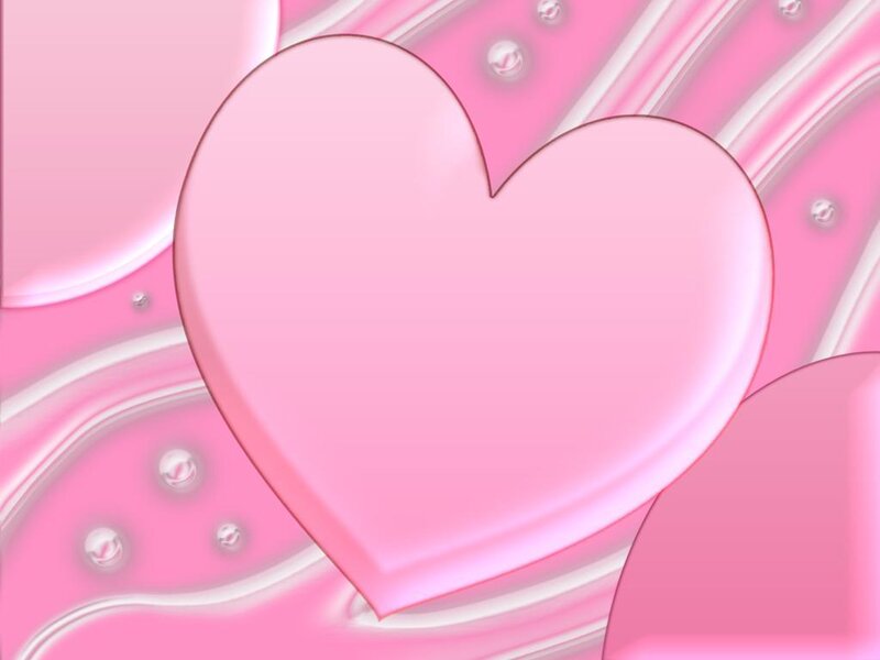 Pink Heart Shape — Calm, Digital Art