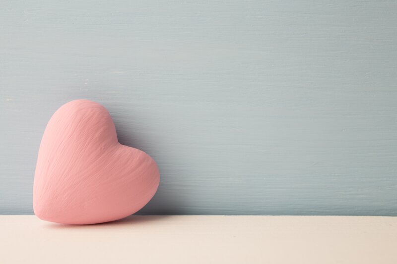 Pink Heart Shape — Calm, Photograph
