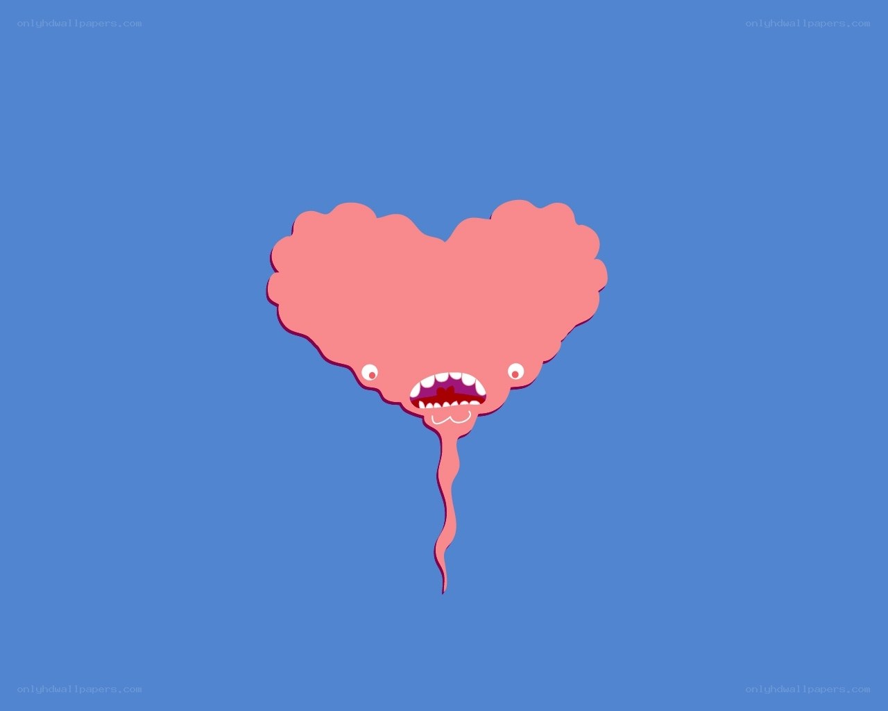 pink heart-shaped creature