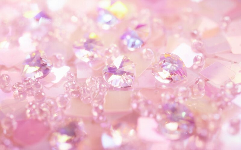 pink heart-shaped crystals