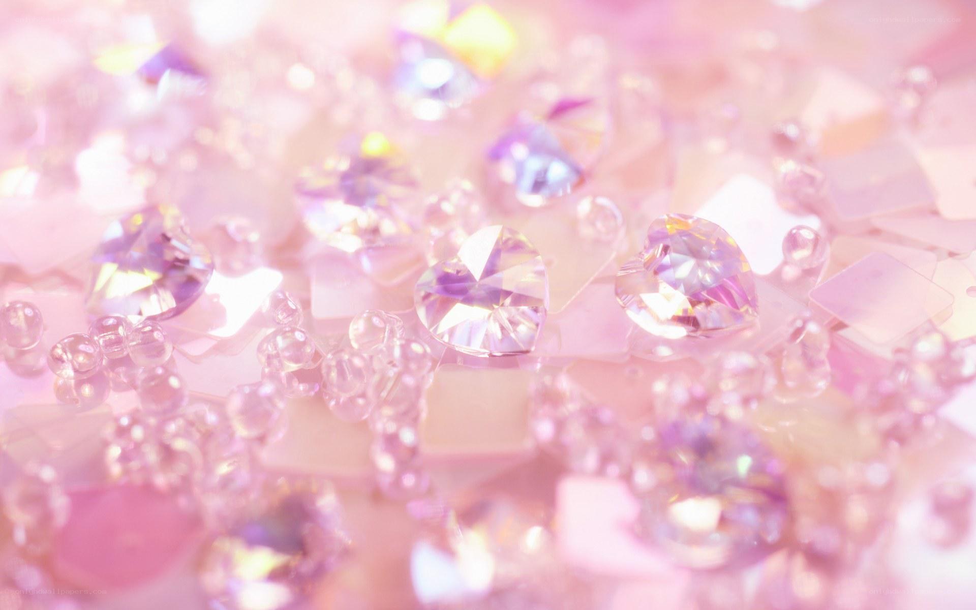 pink heart-shaped crystals