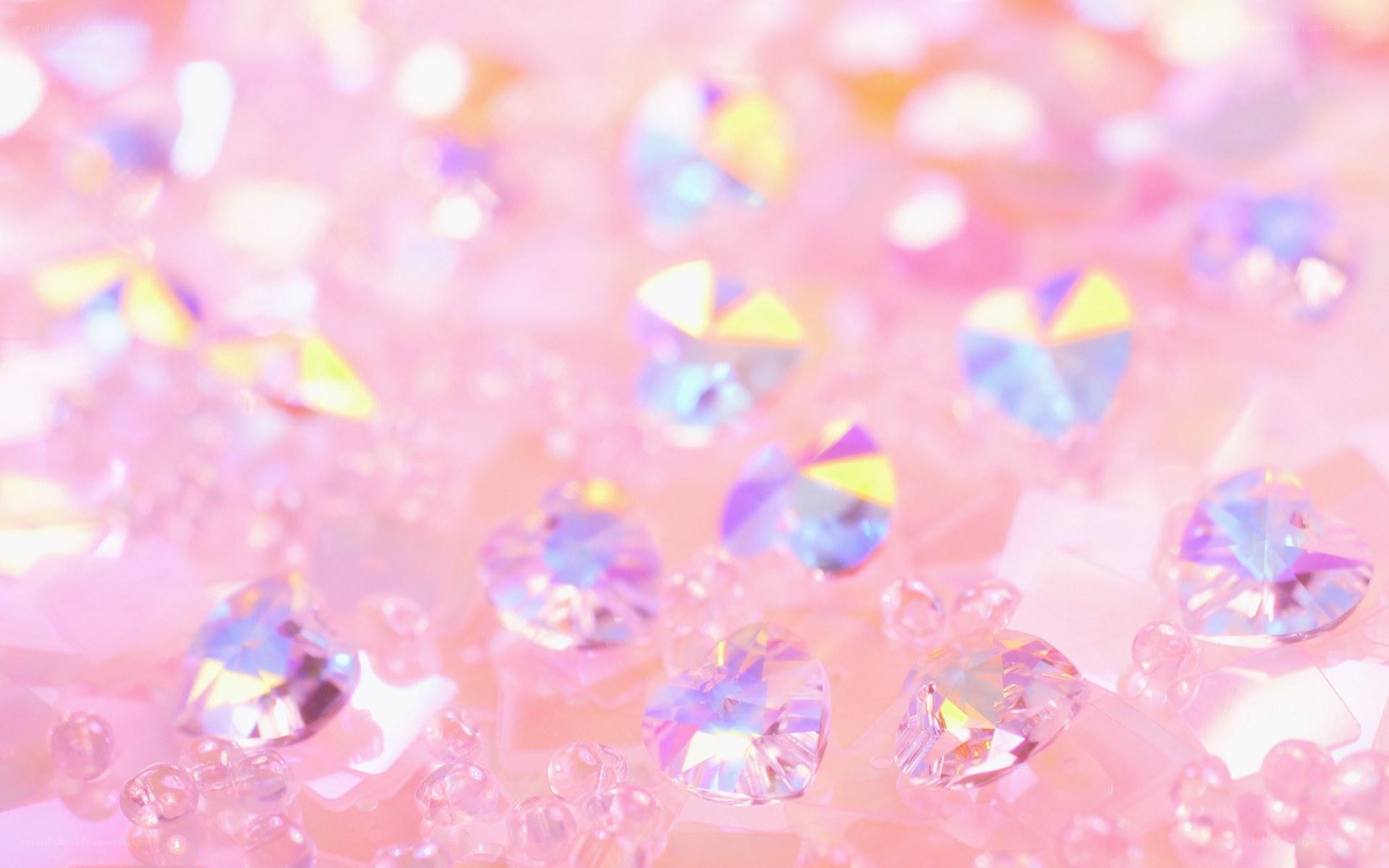 pink heart-shaped crystals