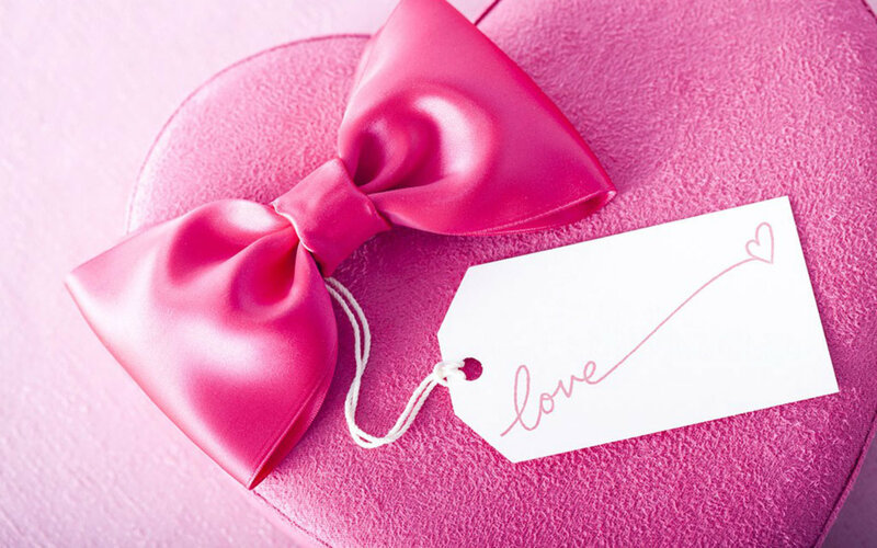Pink Heart-shaped Gift