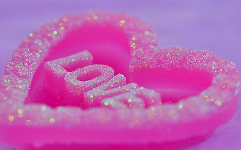 Pink Heart-shaped Object