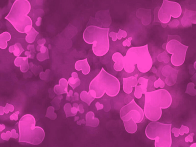 Pink Heart Shapes — Magenta