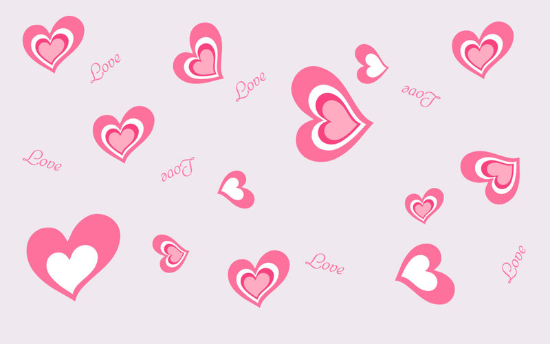 Pink Heart Shapes — Playful