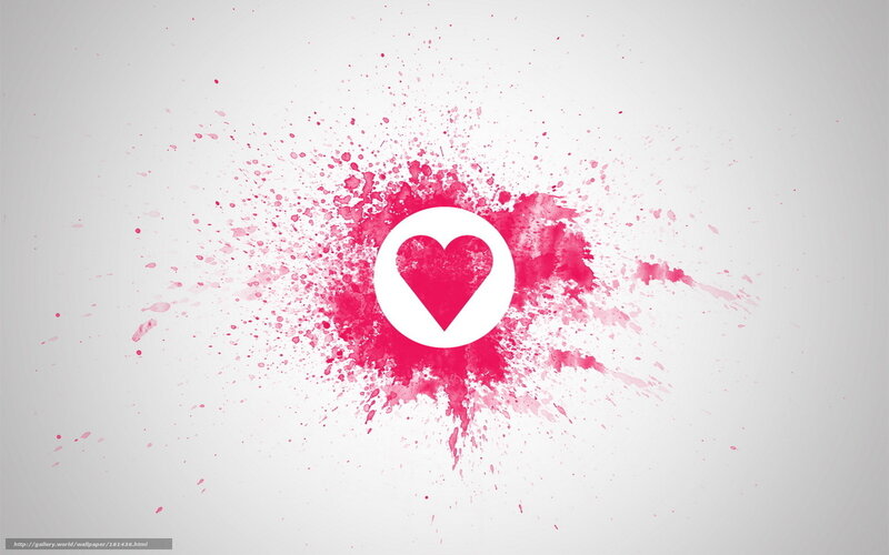pink heart splash design