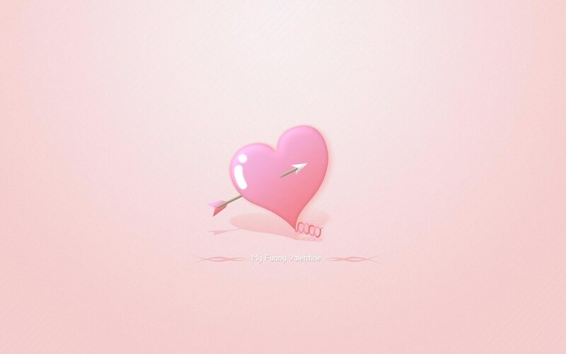 Pink Heart with Arrow — Romantic, 3d Render